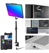 NEEWER GL1C RGB 15.5" Key Light, 48W Edge Lit Soft LED Video Panel Streaming Gaming Lighting with...