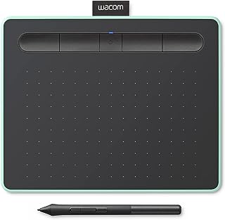 Wacom Intuos Small Bluetooth Graphics Drawing Tablet, Portable for Teachers, Students and Creators, 4 Customizable Express...