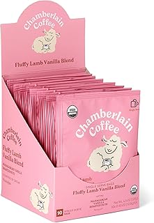 Chamberlain Coffee Fluffy Lamb Vanilla Cold Brew Singles - Cold Brew Coffee Bags with Notes of Vanilla & Roasted Nuts - 10...