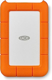 LaCie Rugged Mini 2TB External Hard Drive Portable HDD - USB 3.0/ 2.0 Compatible, Drop Shock Dust Rain Resistant Shuttle D...