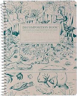 Decomposition Everglades College Ruled Spiral Notebook - 9.75 x 7.5 Journal with 160 Lined Pages - 100% Recycled Paper - N...