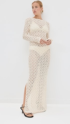 Róhe Lace Boat Neck Dress.