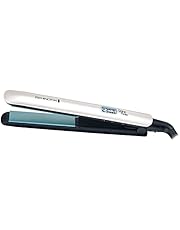 Remington Shine Therapy Hair Straightener with Advanced Ceramic coating infused with Moroccan Argan Oil for sleek &amp; smooth glide, Floating plates, Digital display, 9 settings 150°C–230°C, S8500