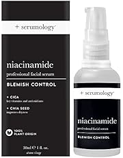 SERUMOLOGY NIACINAMIDE Professional Facial Serum 30ml, 100% Plant Based Natural Skincare Blemish Control Serum with Cica