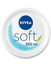 NIVEA Soft Moisturising Cream (500ml), A Moisturising Cream for Face, Body and Hands with Vitamin E and Jojoba Oil, Hand Cream Moisturises Deeply, All-Purpose Day Cream