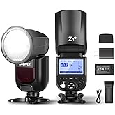 NEEWER Z1-C TTL Round Head Flash Speedlite for Canon DSLR Cameras, 76Ws 2.4G 1/8000s HSS Speedlight, 10 Levels LED Modeling L