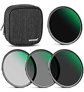 NEEWER 67mm Fixed ND Filter Kit ND1000 ND64 ND8 ND4 Neutral Density Filter Set Double Sided 30 La...