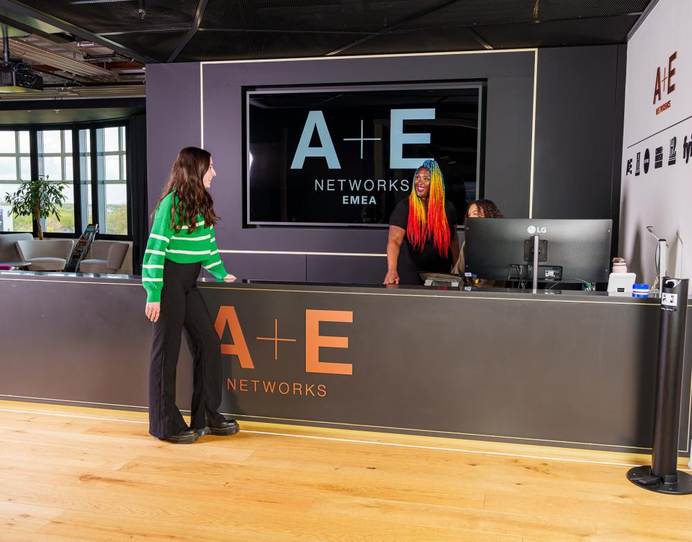 A photograph of VAL Awards trophies, hosted every year at A+E Networks EMEA