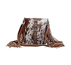 female Flouncy Cowhide Bag Upcycled Cowhide & Leather S-2850