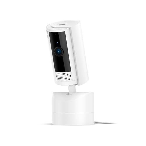 Introducing Ring Pan-Tilt Indoor Cam | See all around with 360° pan coverage, HD video, plus Two-Way Talk (2024 release) | Wh