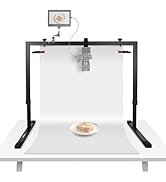 NEEWER Overhead Camera Mount Rig for Top Down Shots, Heavy Duty Steel Tabletop Mount Stand Multi ...