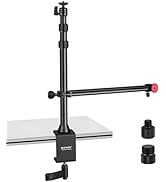 NEEWER Camera Desk Mount with Overhead Camera Mounting Arm and 1/4" Ball Head, 17" - 41" Adjustab...