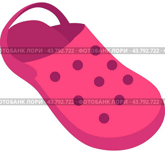 Purple shoes, illustration, vector on white background.