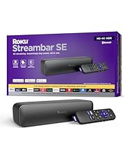 Roku Streambar SE | 2-in-1 TV Soundbar with Built-in 4K/HD/HDR Streaming, Premium Speakers, &amp; Enhanced Speech Clarity for Crisp, Clear Dialogue - Quick Guided Simple Setup