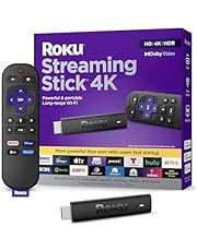 Roku Streaming Stick 4K | Portable Roku Streaming Device 4K/HDR/Dolby Vision, Roku Voice Remote, Free &amp; Live TV