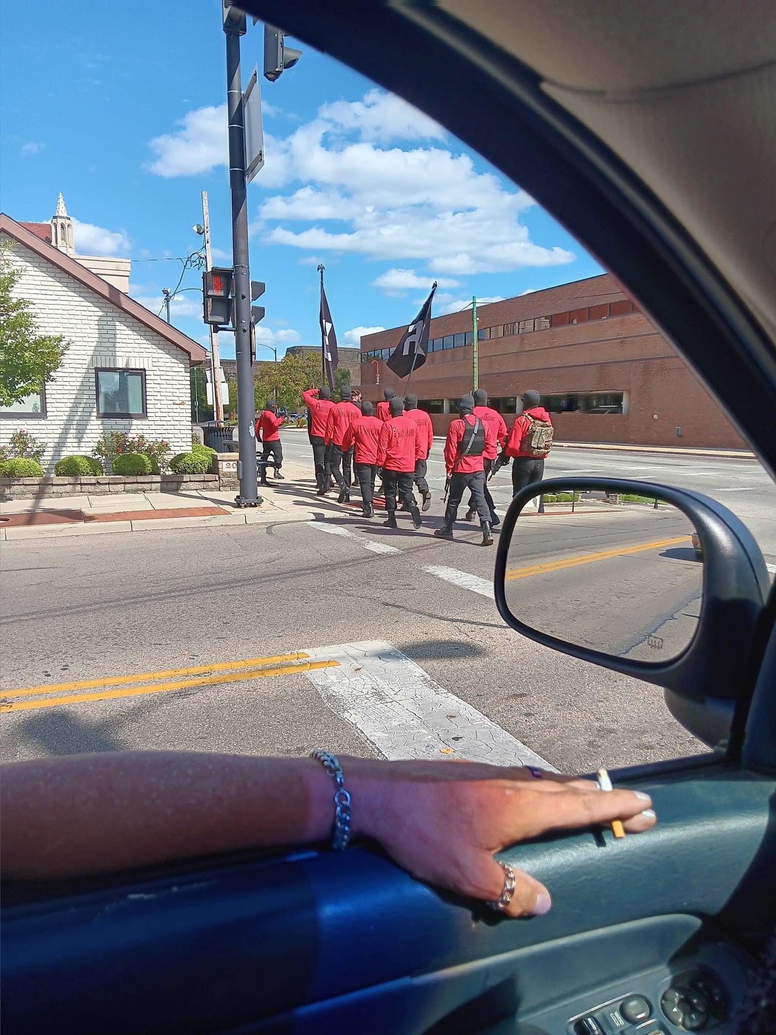 r/Ohio - Nazi’s walking downtown Springfield, Ohio