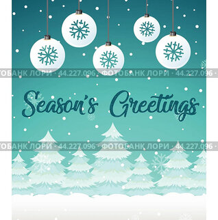 Winter snow christmas template