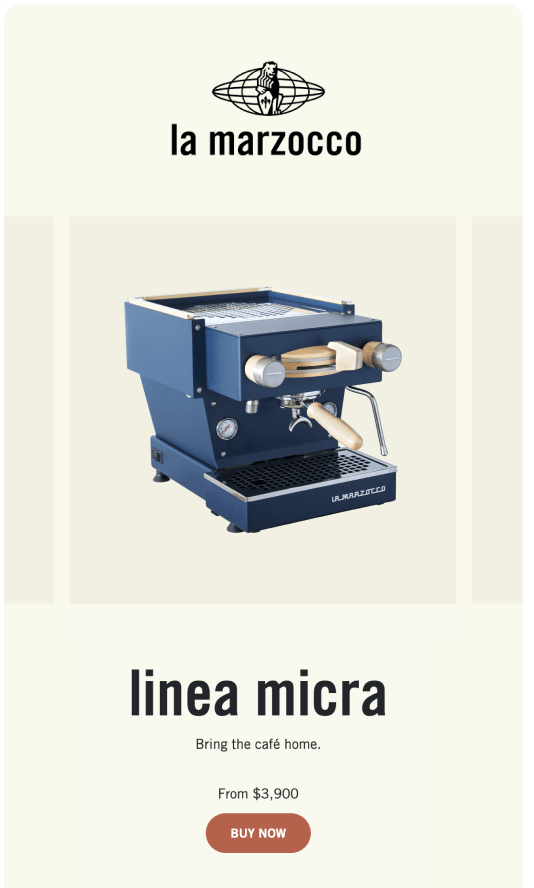 Made with Woo: The Ecommerce website for Italian espresso maker La Marzocco