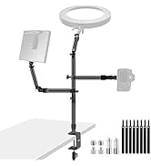 NEEWER Overhead Camera Desk Mount Rig Stand with 2 Boom Arms for Photography Devices: Video Light...