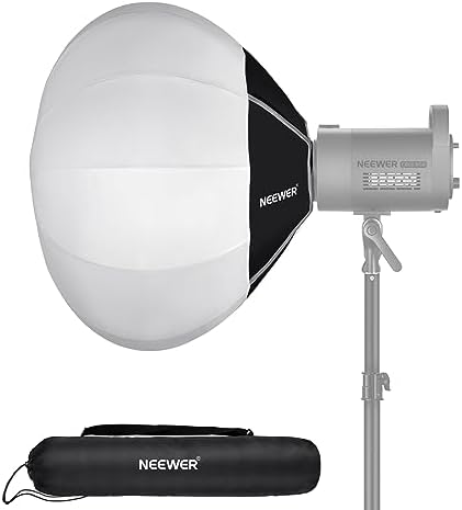 NEEWER 20"/50cm Lantern Softbox, Quick Release 360° Light Diffuser Bowens Mount Softbox with Lightweight Nylon Alloy for RGB CB60 CB60B CB200B MS60B MS60C MS150B Continuous LED Video Lights, NS20L