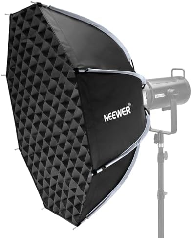 NEEWER 35"/90cm Octagonal Softbox, Quick Release Bowens Mount Softbox with Honeycomb Grid, Light Diffusers, Bag for RGB CB60 CB60B CB200B MS60B MS60C MS150B S101-300W/400W Pro Vision 4 Q4, NS35P