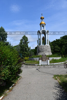 Обелиск-часовня в городе Фокино Приморского края